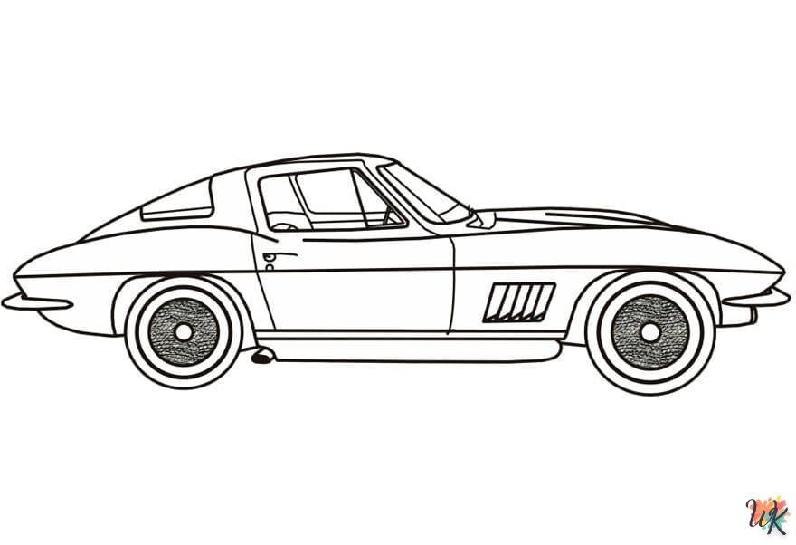 Dibujos para Colorear Corvette 31