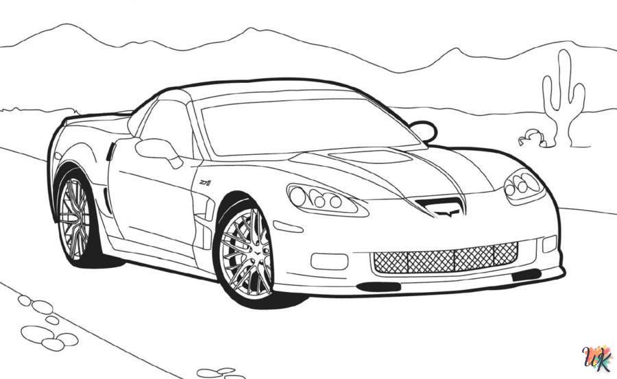 Dibujos para Colorear Corvette 30