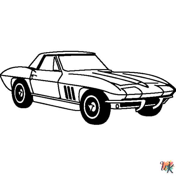 Dibujos para Colorear Corvette 29