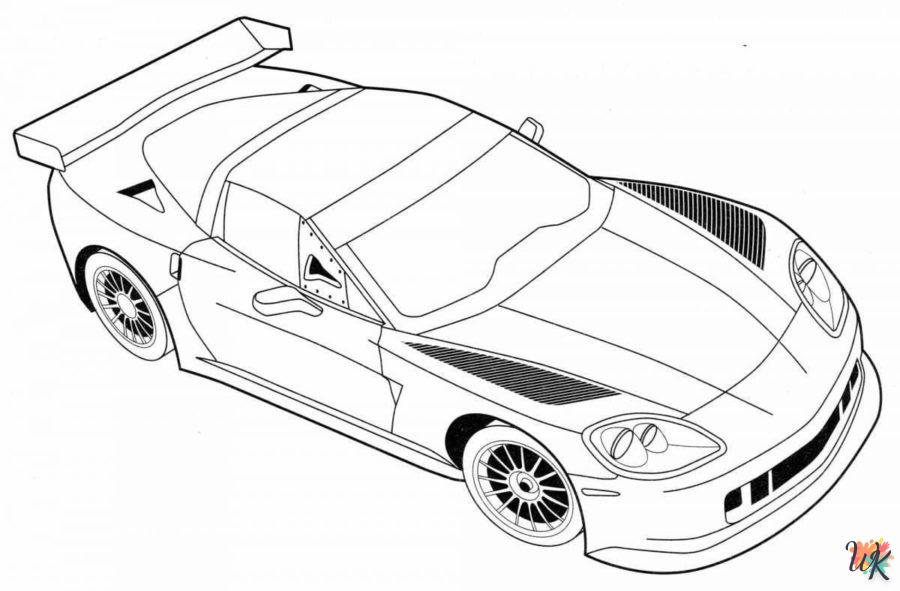 Dibujos para Colorear Corvette 27