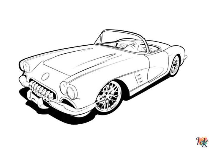 Dibujos para Colorear Corvette 26