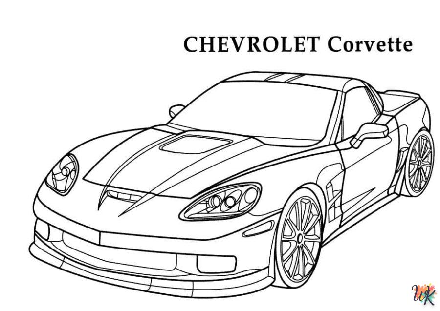 Dibujos para Colorear Corvette 25