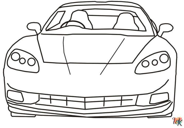 Dibujos para Colorear Corvette 23