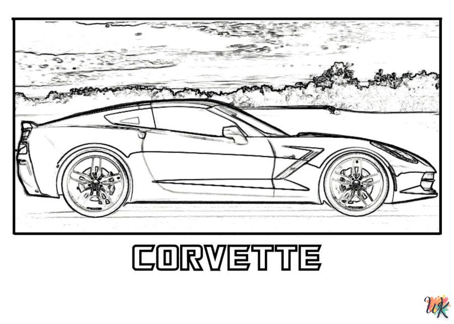 Dibujos para Colorear Corvette 22
