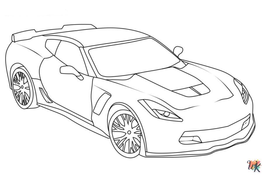 Dibujos para Colorear Corvette 48