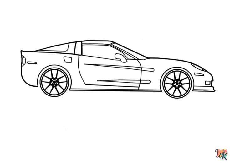 Dibujos para Colorear Corvette 21