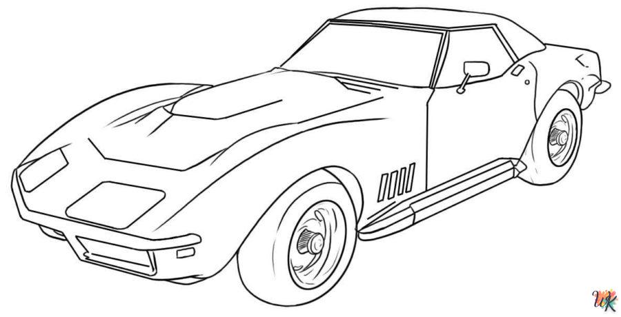 Dibujos para Colorear Corvette 19