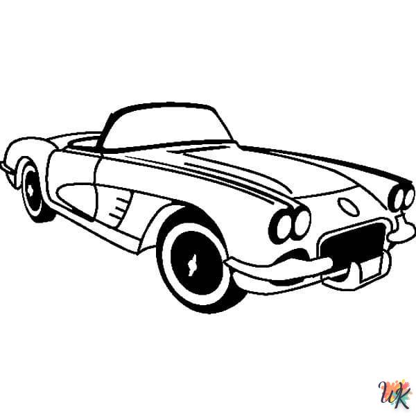 Dibujos para Colorear Corvette 17