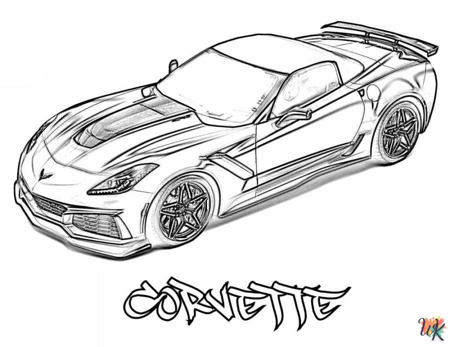 Dibujos para Colorear Corvette 16
