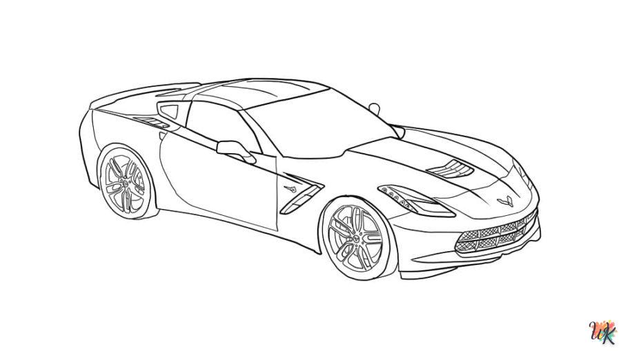 Dibujos para Colorear Corvette 15