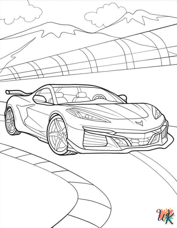 Dibujos para Colorear Corvette 14