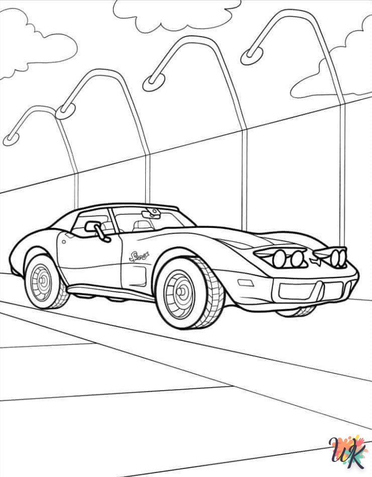 Dibujos para Colorear Corvette 13