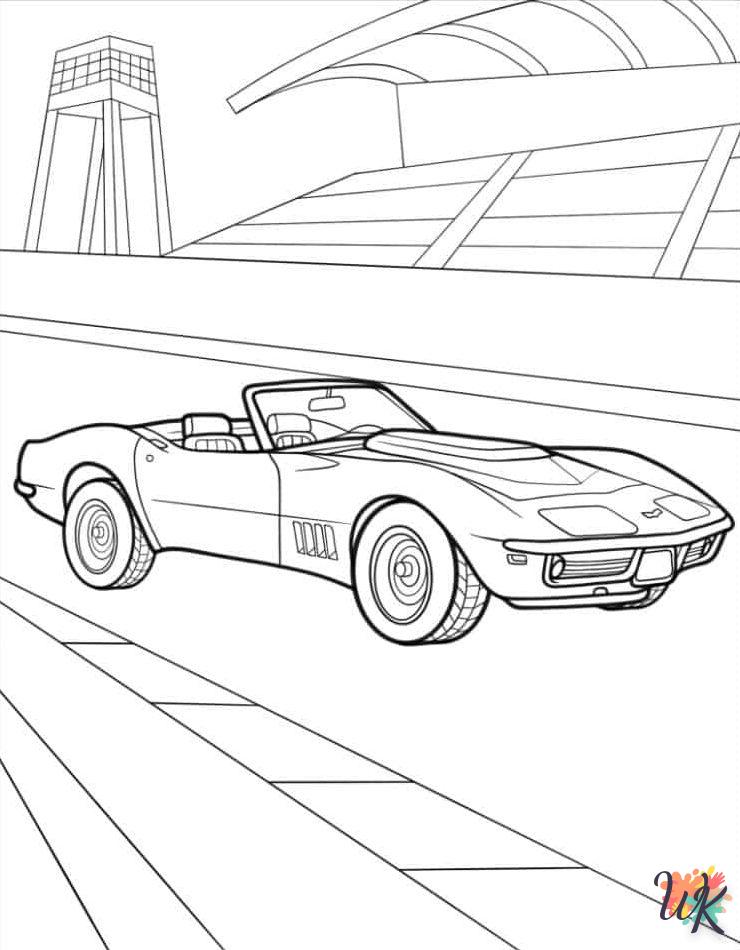 Dibujos para Colorear Corvette 12