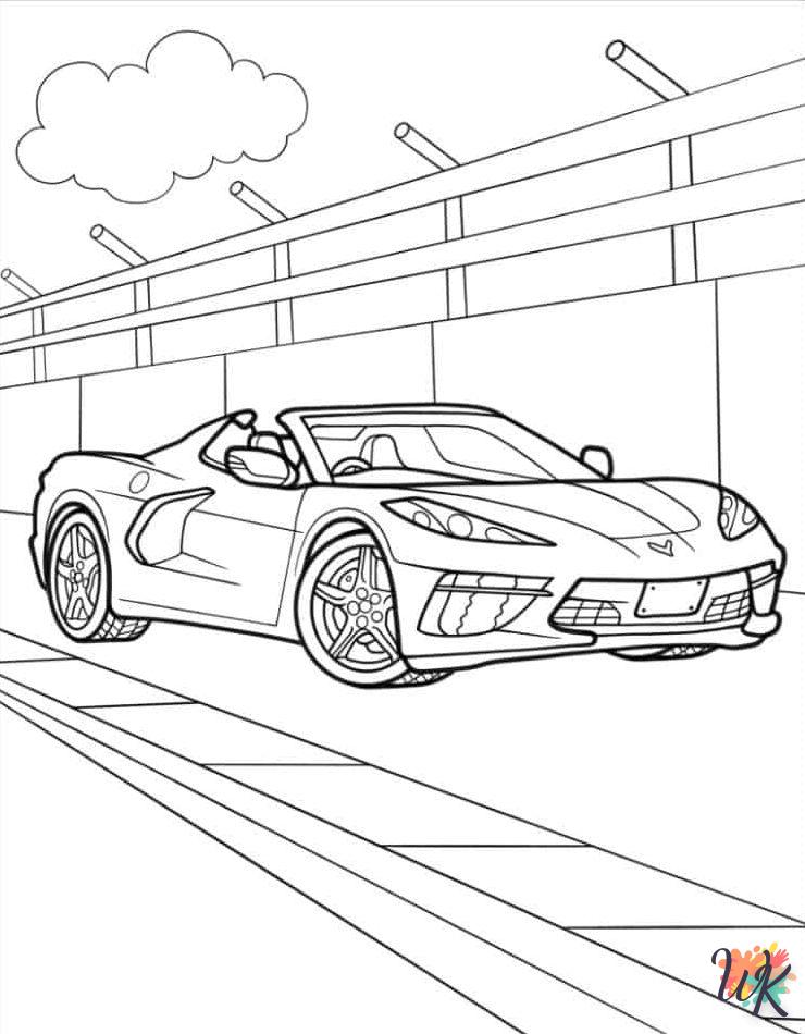 Dibujos para Colorear Corvette 11