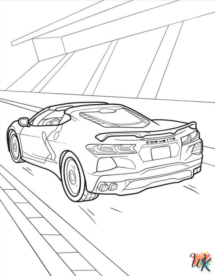 Dibujos para Colorear Corvette 10