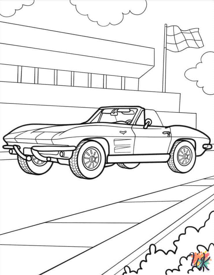 Dibujos para Colorear Corvette 6