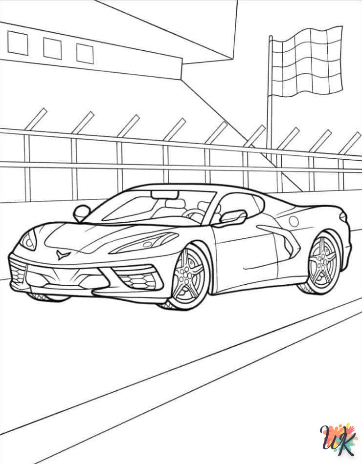 Dibujos para Colorear Corvette 5