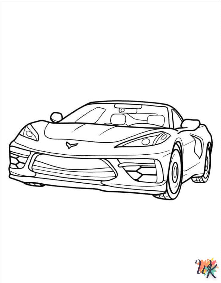 Dibujos para Colorear Corvette 4