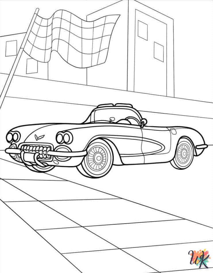 Dibujos para Colorear Corvette 3
