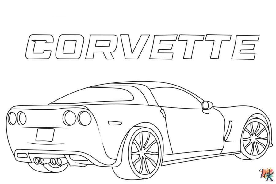 Dibujos para Colorear Corvette 42