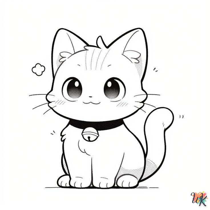 Dibujos para Colorear Gatitos 1