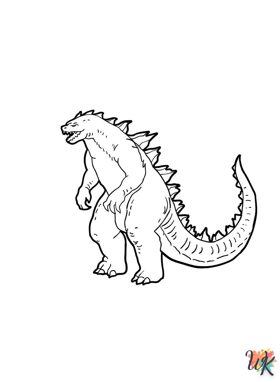 Dibujos para Colorear Godzilla 13