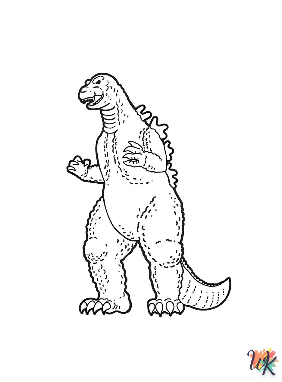 Dibujos para Colorear Godzilla 3