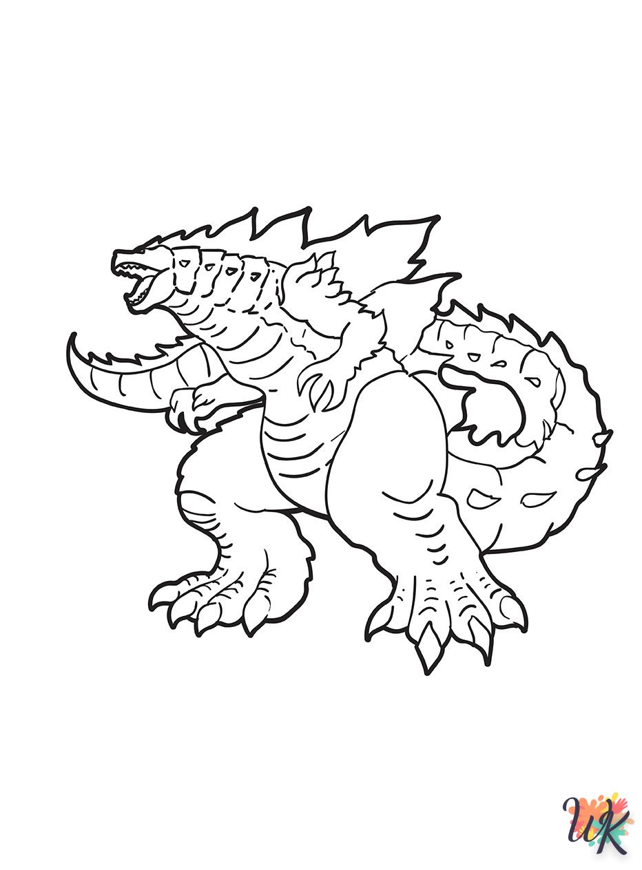 Dibujos para Colorear Godzilla 2