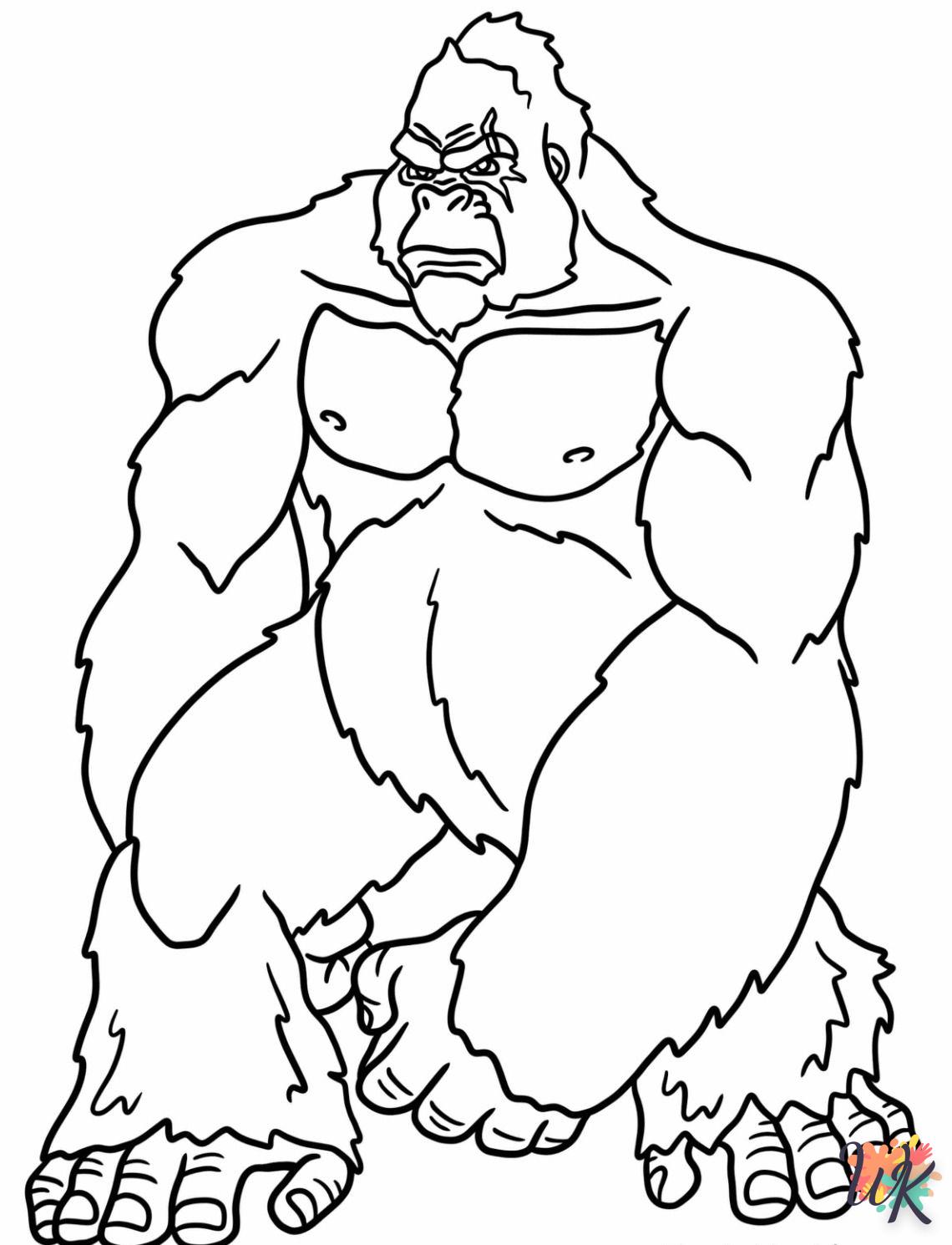 Dibujos para Colorear King Kong 20