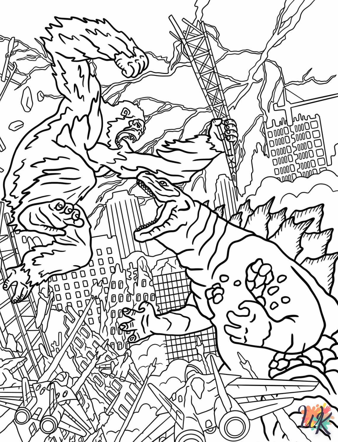 Dibujos para Colorear King Kong 18