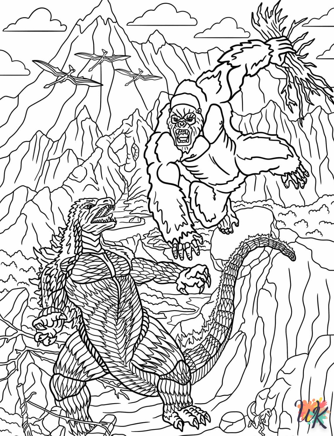 Dibujos para Colorear King Kong 15
