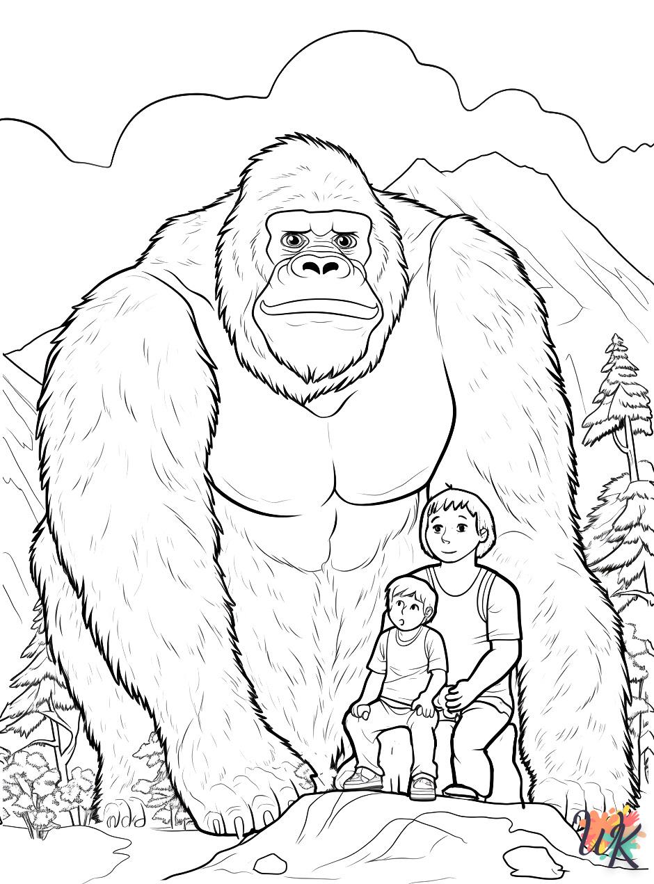 Dibujos para Colorear King Kong 12