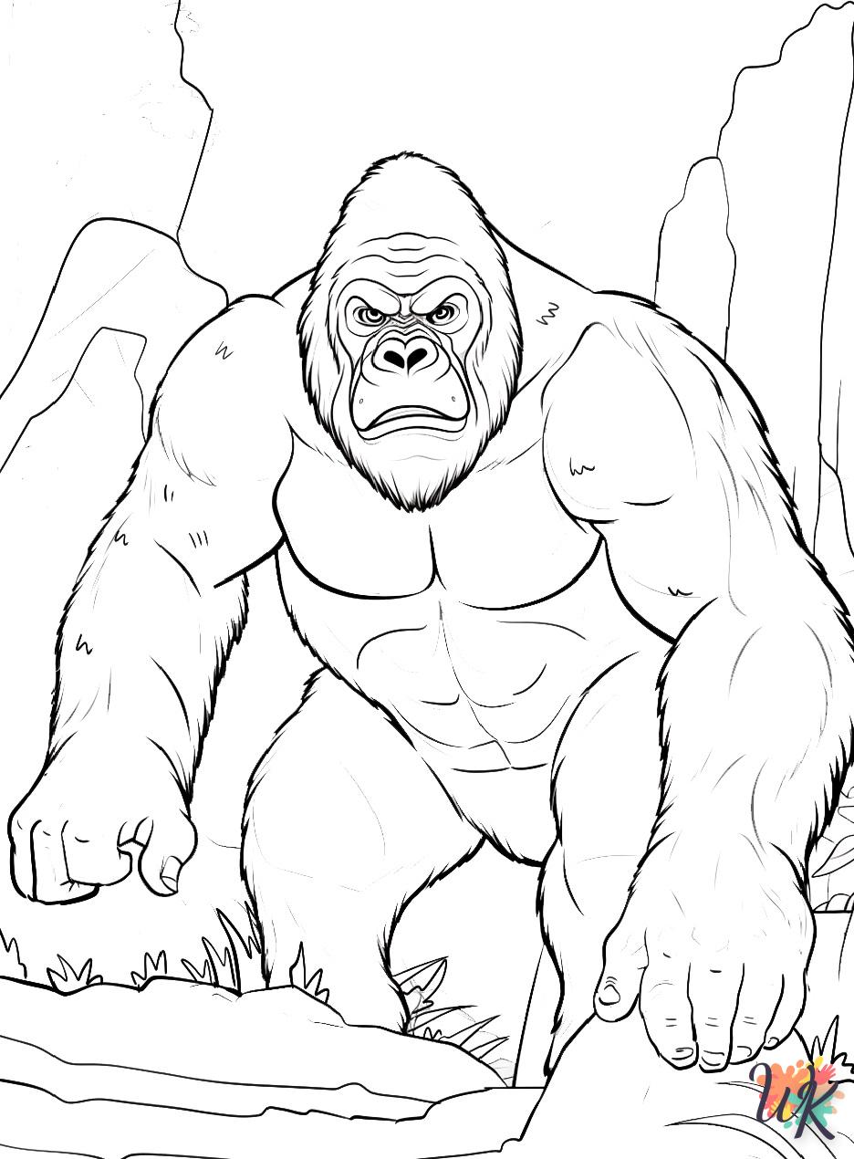 Dibujos para Colorear King Kong 4