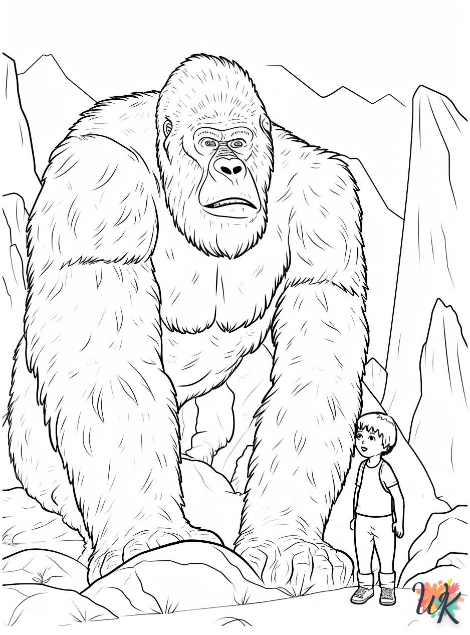 Dibujos para Colorear King Kong 3