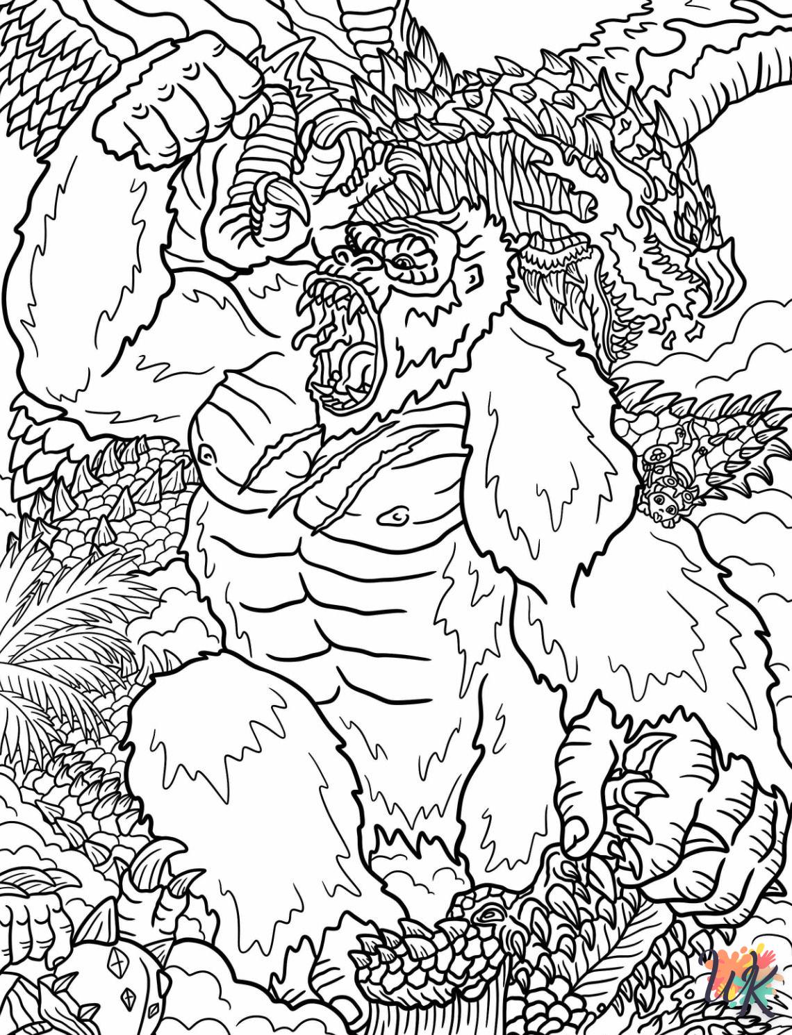 Dibujos para Colorear King Kong 2