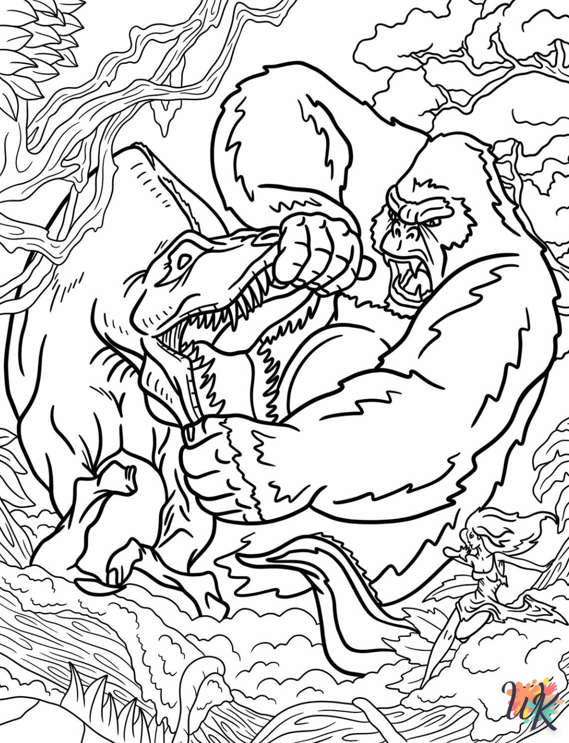 Dibujos para Colorear King Kong 1