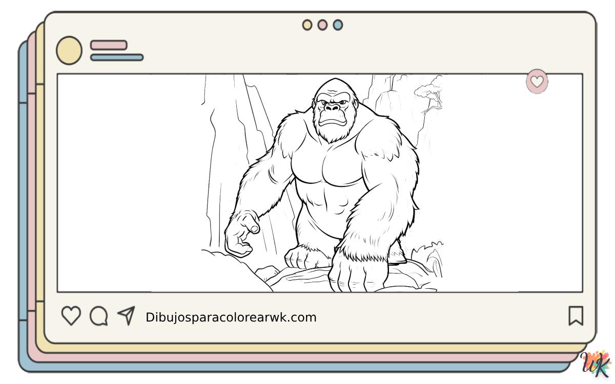 32 Dibujos Para Colorear King Kong