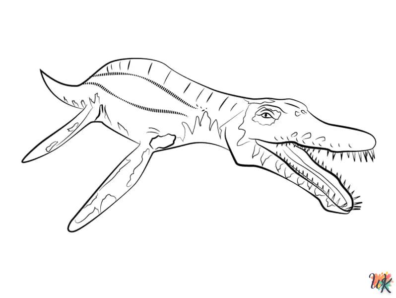 Dibujos para Colorear Mosasaurus 13