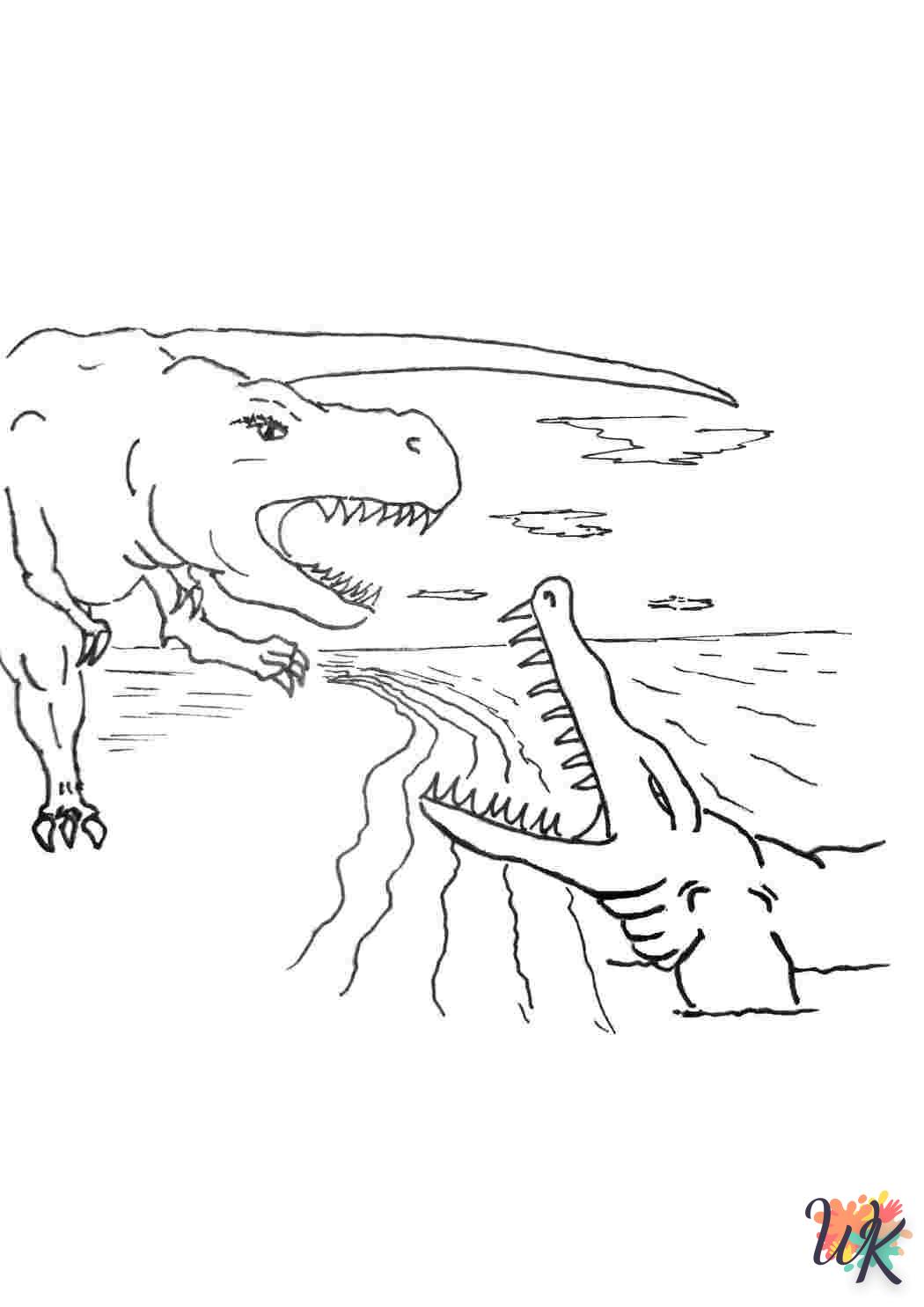 Dibujos para Colorear Mosasaurus 2