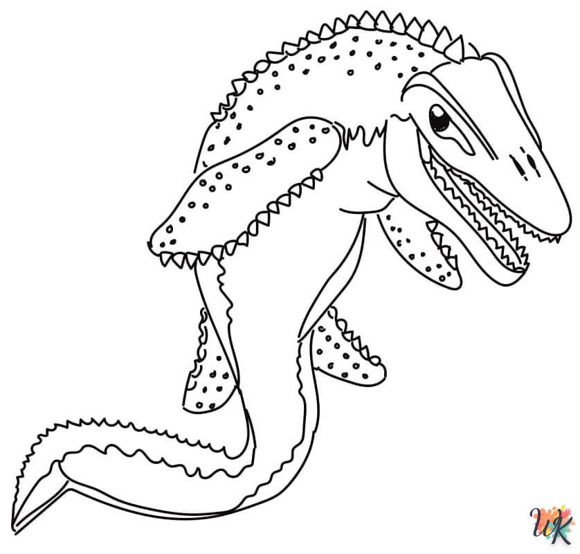 Dibujos para Colorear Mosasaurus 23