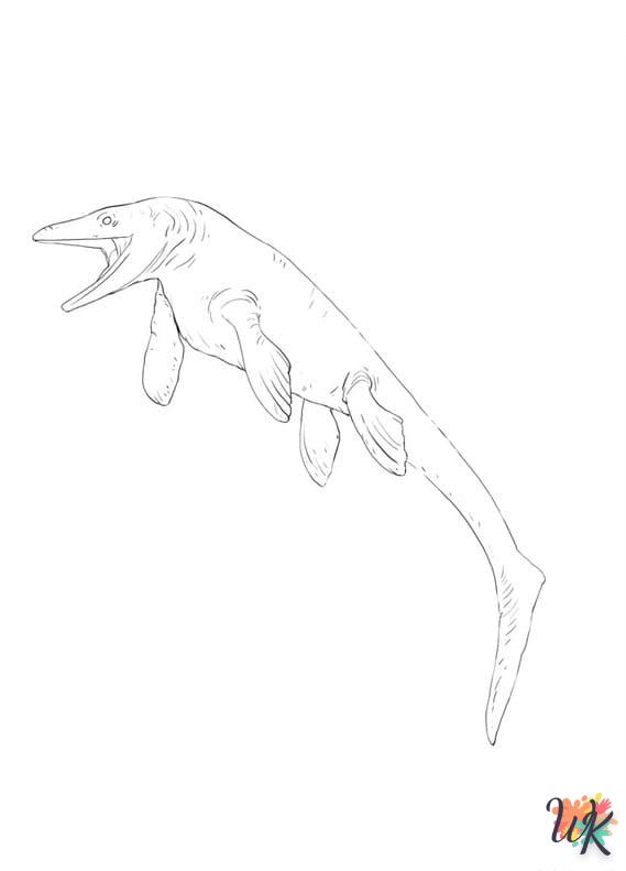 Dibujos para Colorear Mosasaurus 4