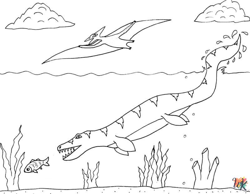 Dibujos para Colorear Mosasaurus 55