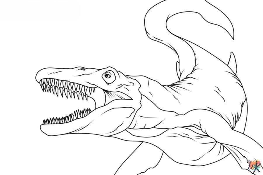 Dibujos para Colorear Mosasaurus 62