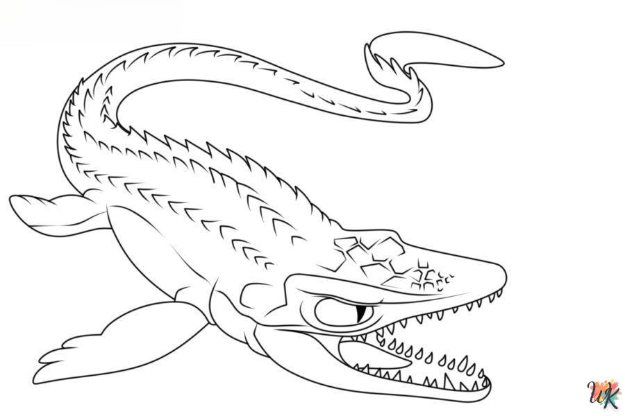 Dibujos para Colorear Mosasaurus 64