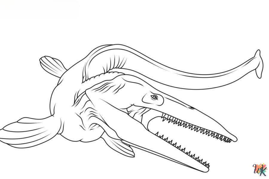 Dibujos para Colorear Mosasaurus 65