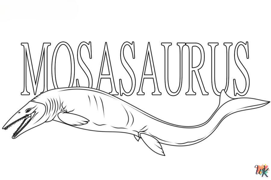 Dibujos para Colorear Mosasaurus 68
