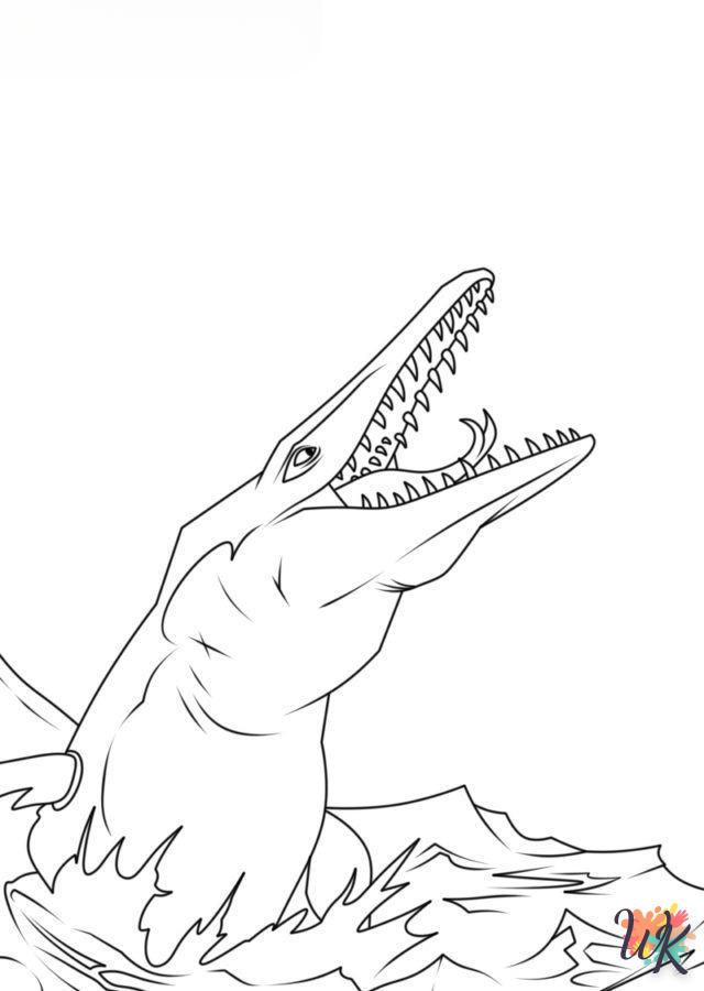 Dibujos para Colorear Mosasaurus 69