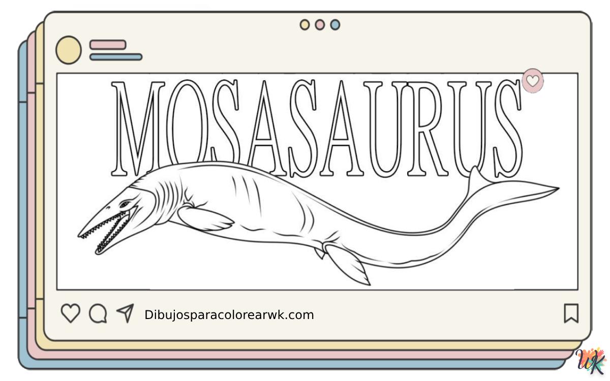 70 Dibujos Para Colorear Mosasaurus