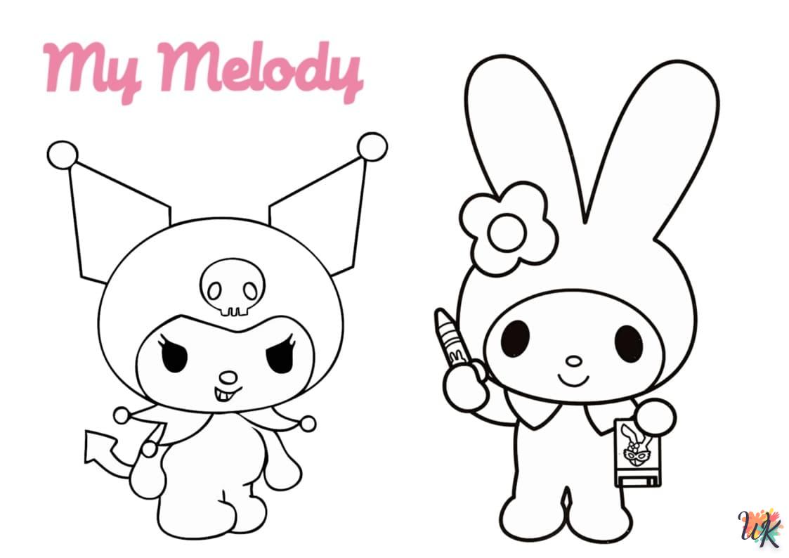 Dibujos para Colorear My Melody 56