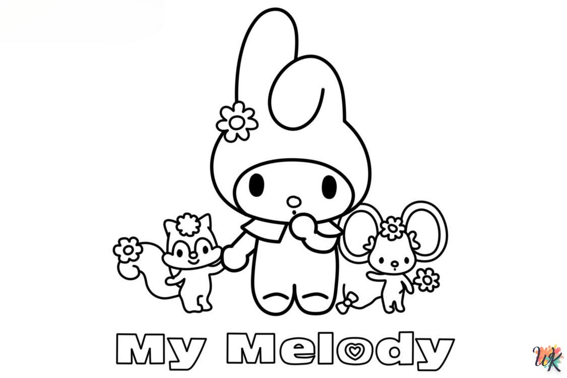 Dibujos para Colorear My Melody 78